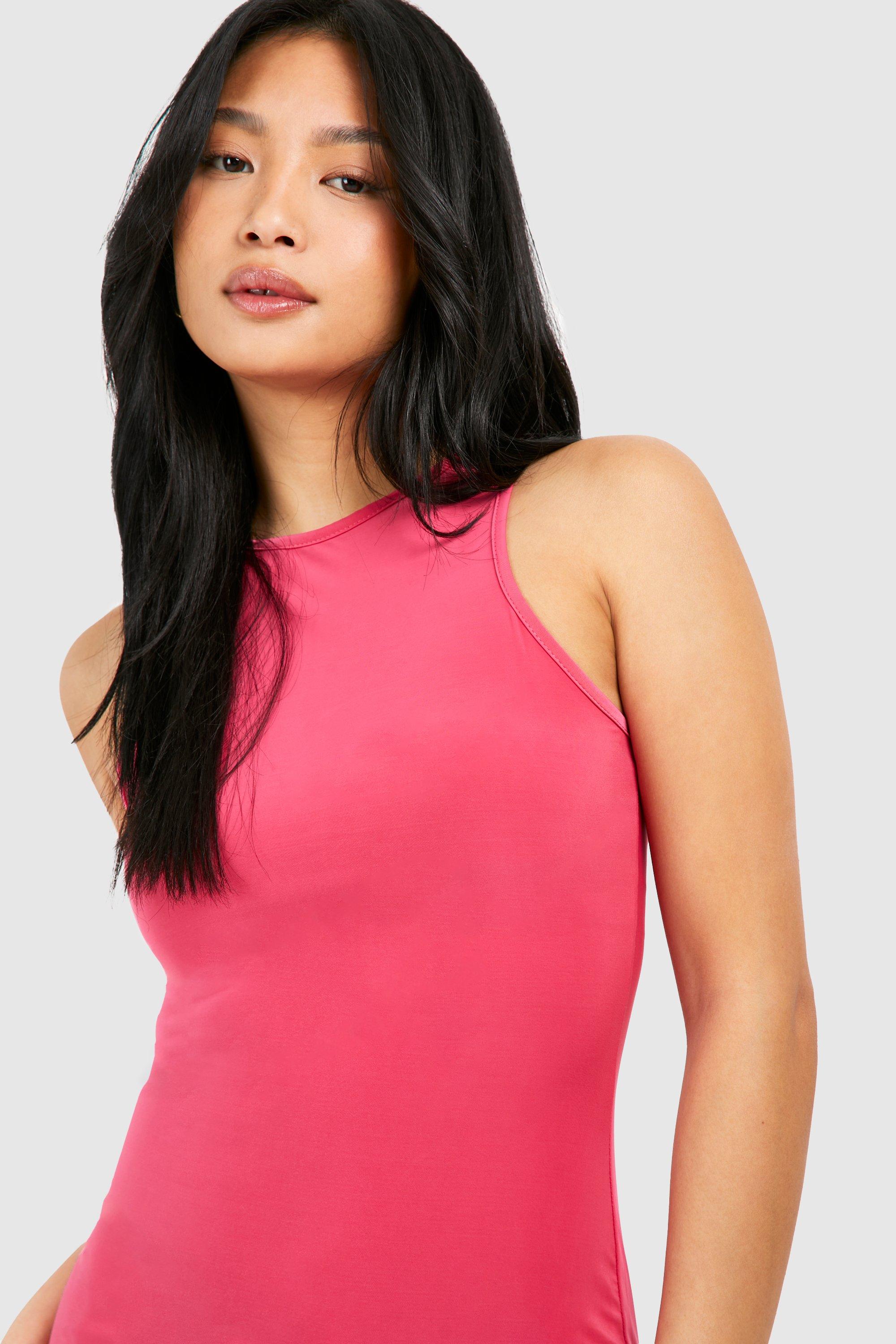 Boohoo hot pink on sale dress